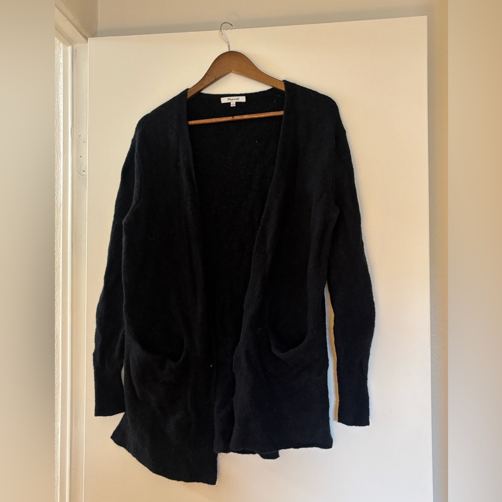 Madewell Classic Black Knit Cardigan